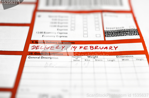 Image of DDelivery instructions: 14 February