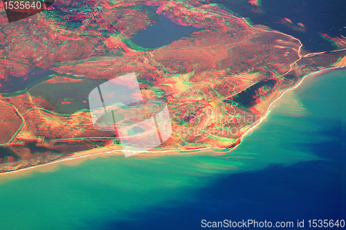 Image of 3D anaglyph of turkish riviera