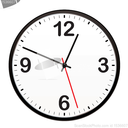 Image of Black wall clock