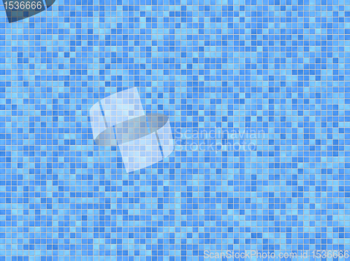 Image of blue mosaic background