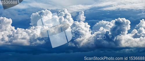 Image of Large cumulus cloud - a panoramic photo