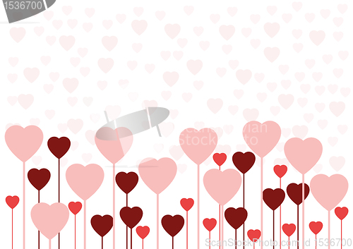 Image of Valentine love card or background