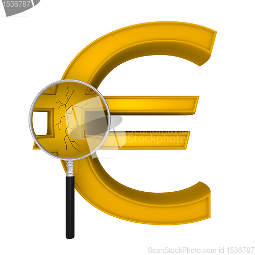 Image of Magnifying Euro crack