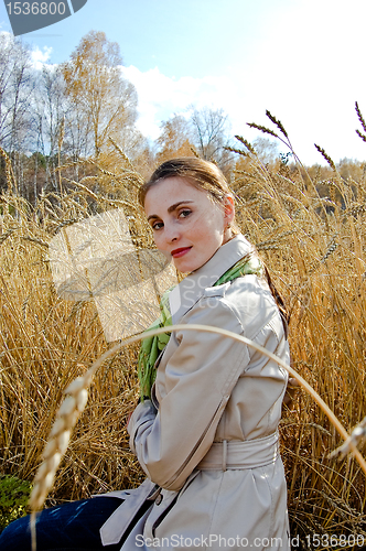 Image of Autumn portrait in the ears.