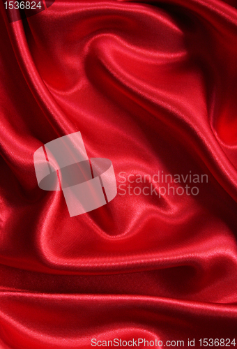 Image of Smooth elegant red silk can use as background Smooth elegant red