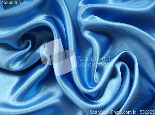 Image of Smooth elegant dark blue silk