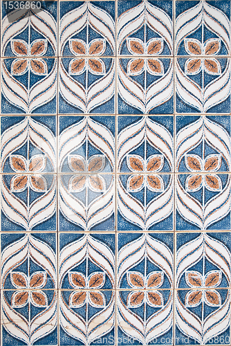 Image of Blue and brown pattern 