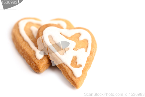 Image of two valentine cookies 