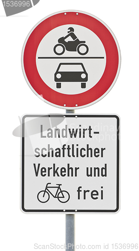 Image of traffic sign: no drive through (clipping path included)