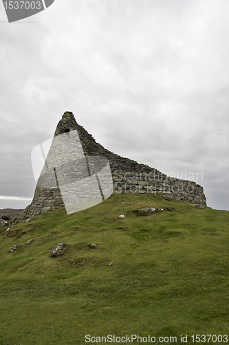 Image of ancient stone housing in scotland
