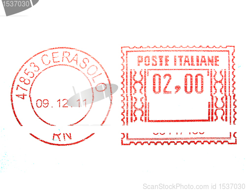 Image of Postage meter stamp