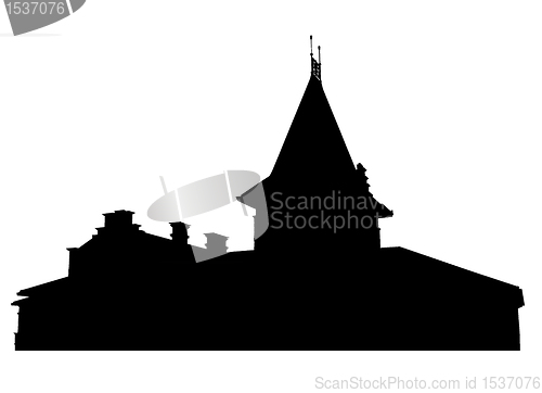 Image of Silhouette of mansion