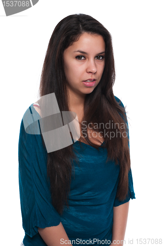 Image of Teal blouse