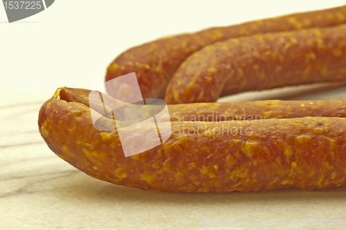 Image of smoked sausage of the Black Forest