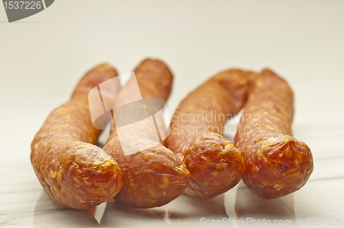 Image of smoked sausage of the Black Forest