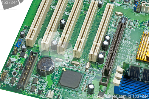Image of computer motherboard