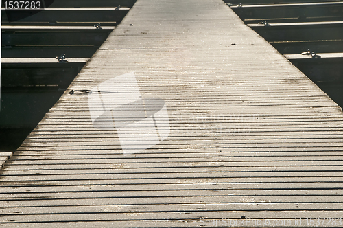 Image of closeup of a footbridge 