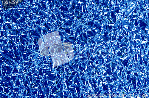 Image of Bent painted foil background closeup details 