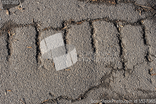 Image of Old cracked asphalt