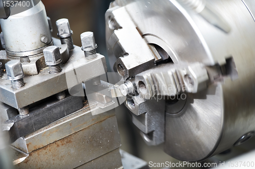 Image of metal blank machining process