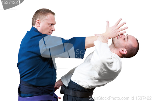 Image of Sparring of two jujitsu fighters