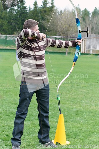 Image of Archer aiming with bow