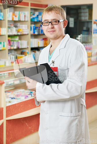 Image of Pharmacy specialist in drugstore