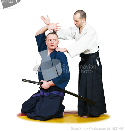 Image of Sparring of two jujitsu fighters