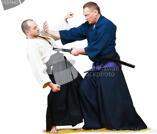 Image of Sparring of two jujitsu fighters