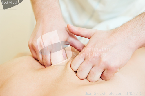 Image of manual medical massage technique