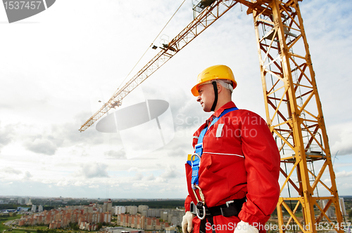 Image of builder worker at construction site