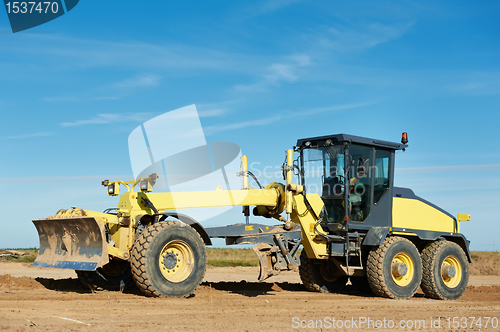 Image of road grader bulldozer