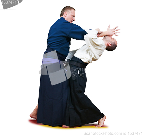 Image of Sparring of two jujitsu fighters