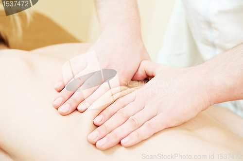 Image of manual medical massage technique