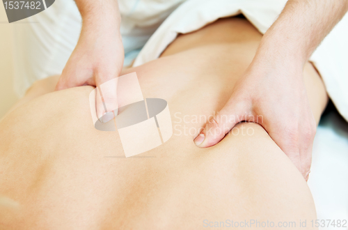 Image of manual medical massage technique