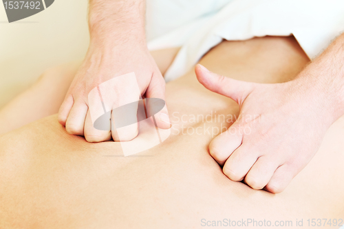 Image of manual medical massage technique