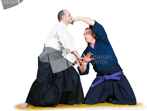 Image of Sparring of two jujitsu fighters