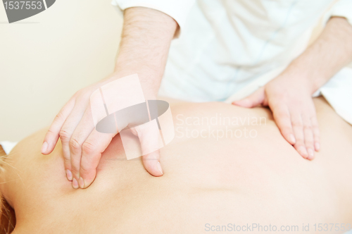 Image of manual medical massage technique