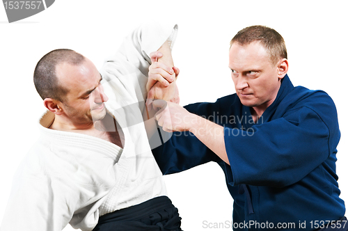 Image of Sparring of two jujitsu fighters