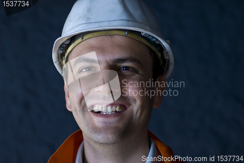 Image of Happy underground worker