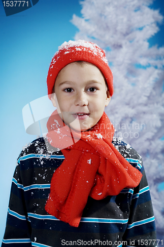 Image of little winter boy