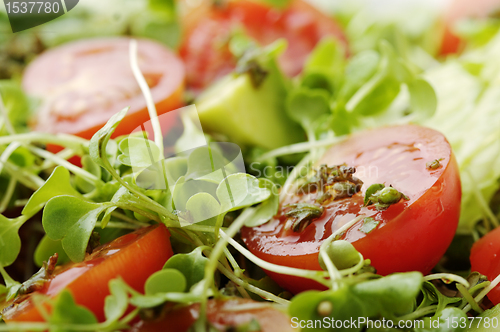 Image of closeup of salad