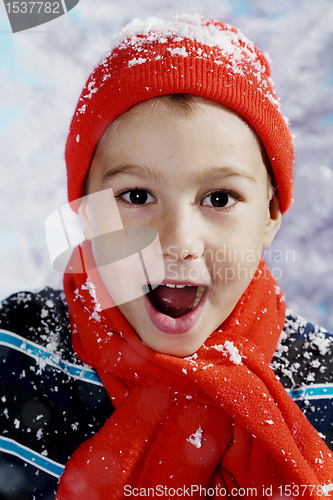 Image of boy in the snow