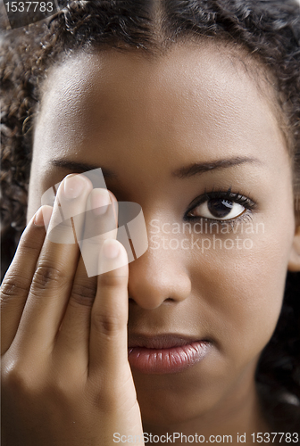 Image of covering one eye