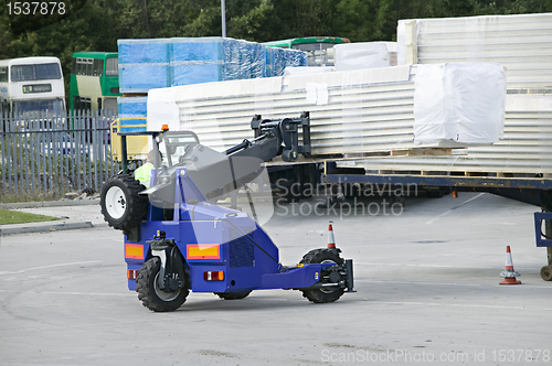 Image of truck mounted forklift