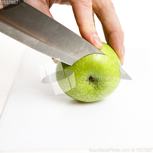 Image of apple sliced