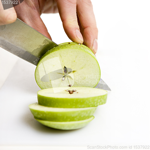 Image of apple sliced