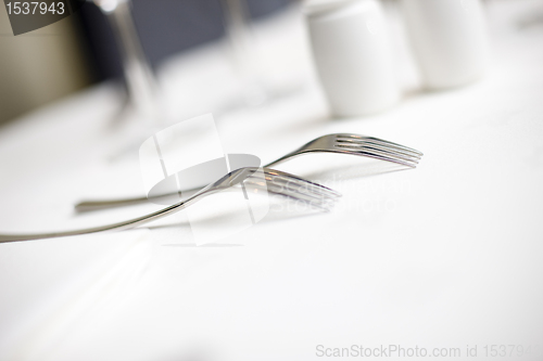 Image of forks at a table setting