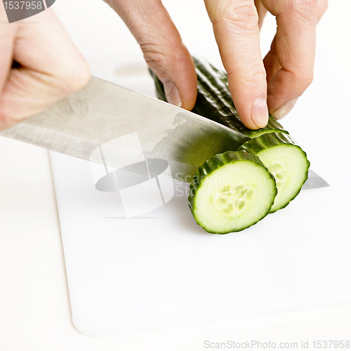 Image of Sliced Cucumber