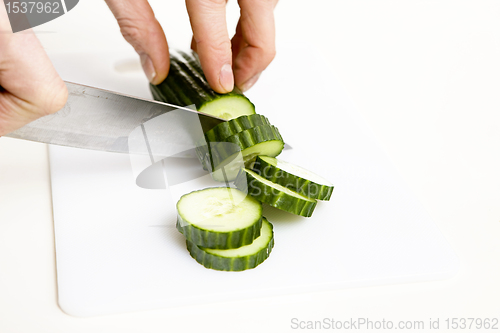 Image of Sliced Cucumber